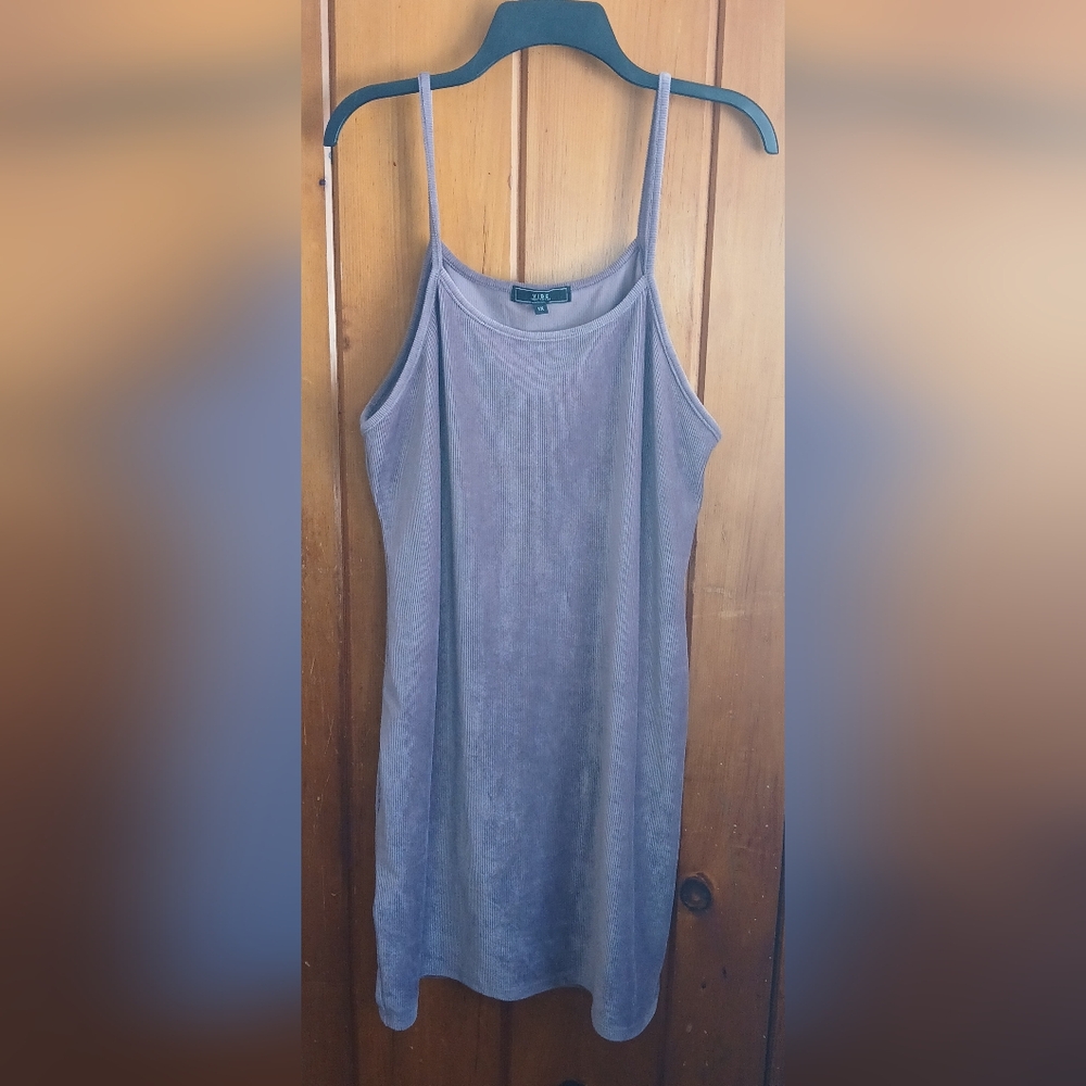 Purple corduroy style dress